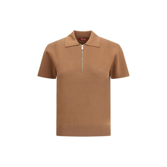 Max Mara Teti Poloshirt mit Reißverschluss