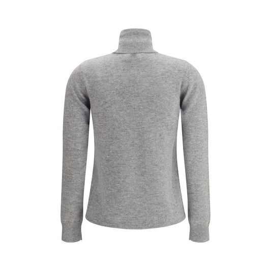 Max Mara Grauer Woll-Rollkragenpullover