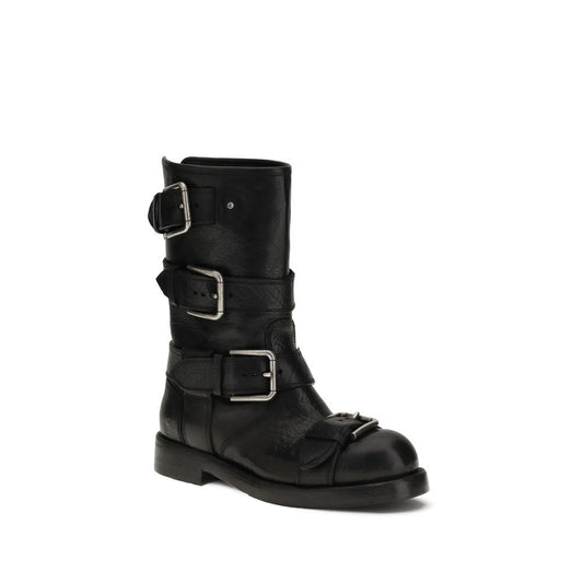 Dolce & Gabbana Lederstiefel mit Schnalle