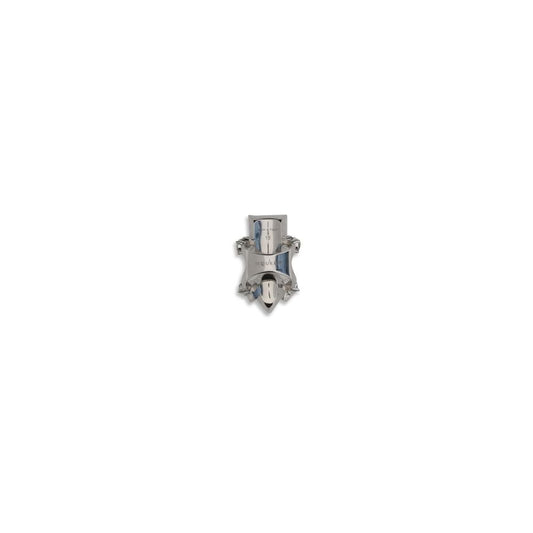 Alexander McQueen Ring aus silberfarbenem Messing