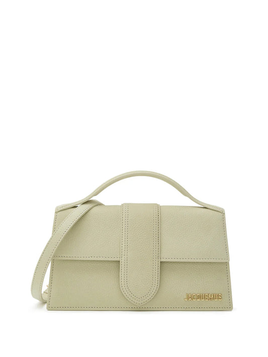 Beige strukturierte Le Grand Bambino-Tasche von Jacquemus