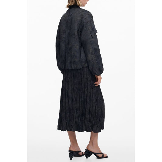 Desigual Schwarze Polyester-Damenjacke