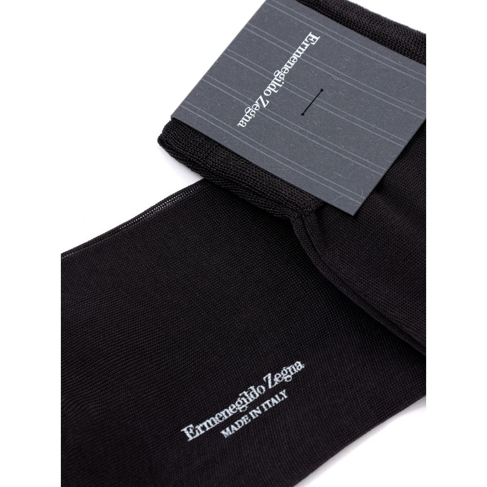 ZEGNA Graue Baumwollsocken