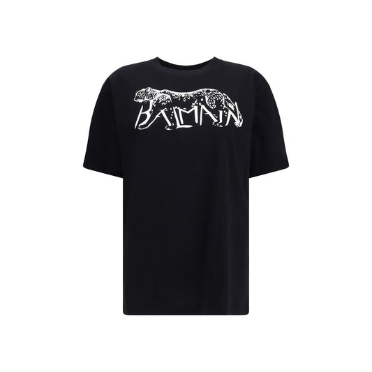 Balmain T-Shirt mit Leopardenmuster