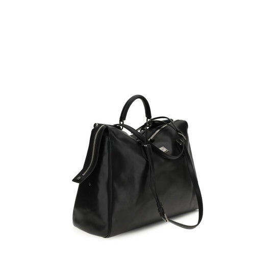 Dolce & Gabbana Handtasche aus schwarzem Kalbsleder (Bos Taurus)