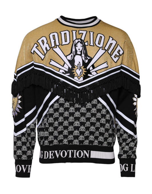 Dolce & Gabbana Mehrfarbiger Tradizione E Devotion Sweatshirt-Pullover
