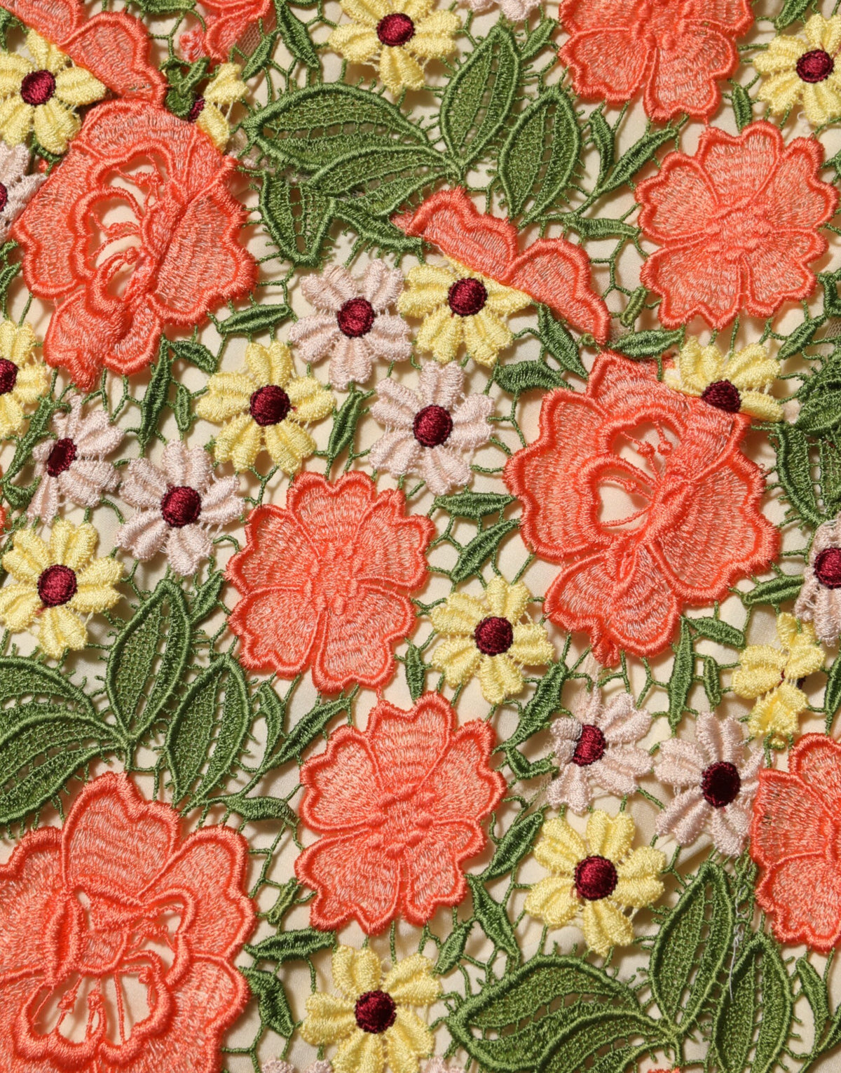 Dolce & Gabbana – Aline-Minikleid mit mehrfarbiger Blumenstickerei