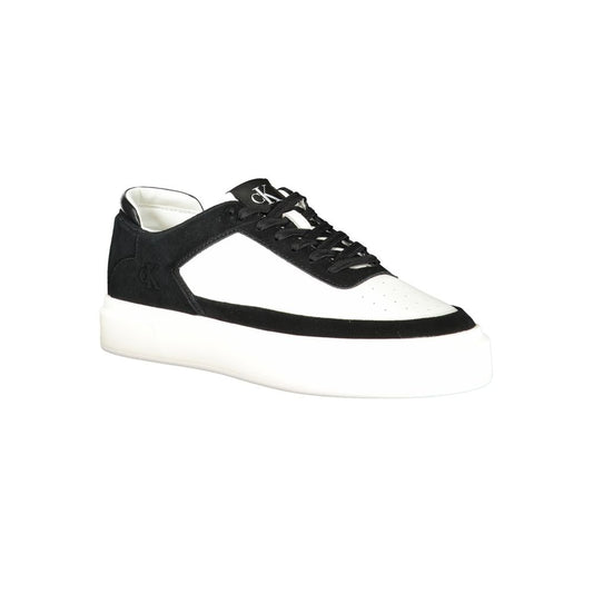 Calvin Klein Herren-Sneaker aus weißem Leder