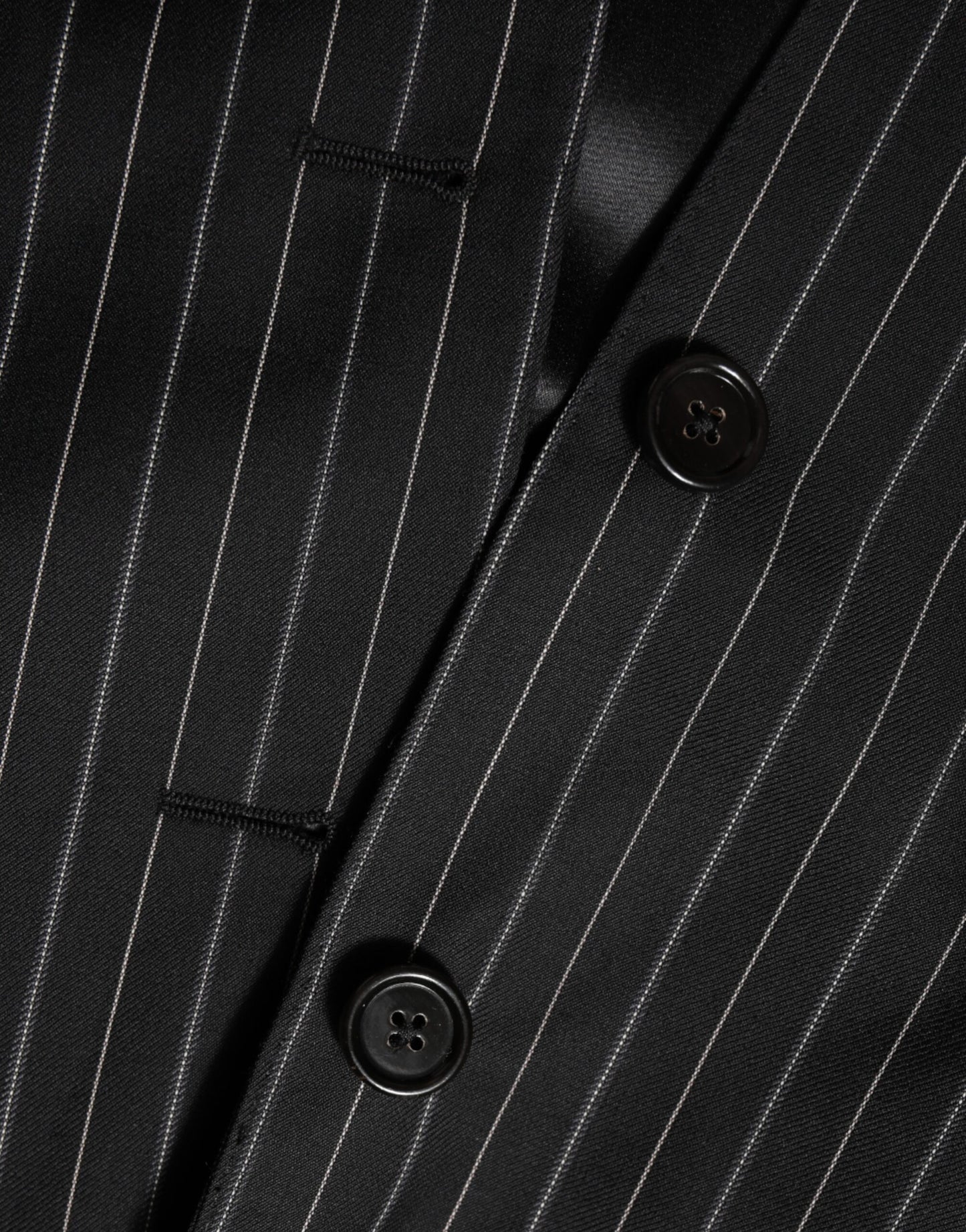 Dolce & Gabbana – MARTINI – Anzugblazer mit 1 Knopf und schwarzen Streifen