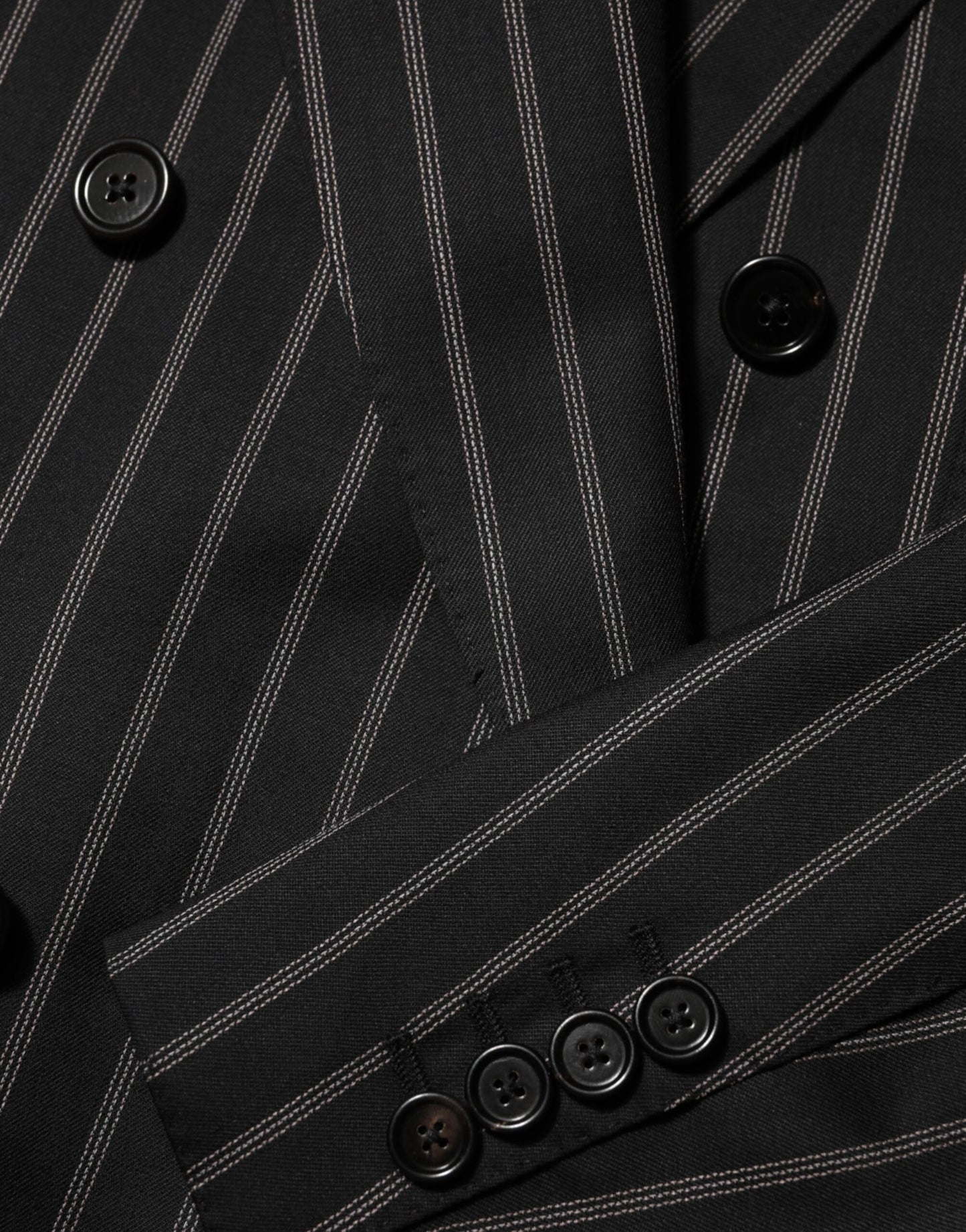 Dolce & Gabbana – SICILIA – Anzugblazer mit 1 Knopf und schwarzen Streifen