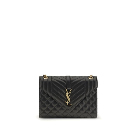 Saint Laurent Schultertasche aus schwarzem Kalbsleder (Bos Taurus)