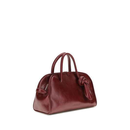 Jacquemus Bordeaux Kalbsleder Bos Taurus Handtasche