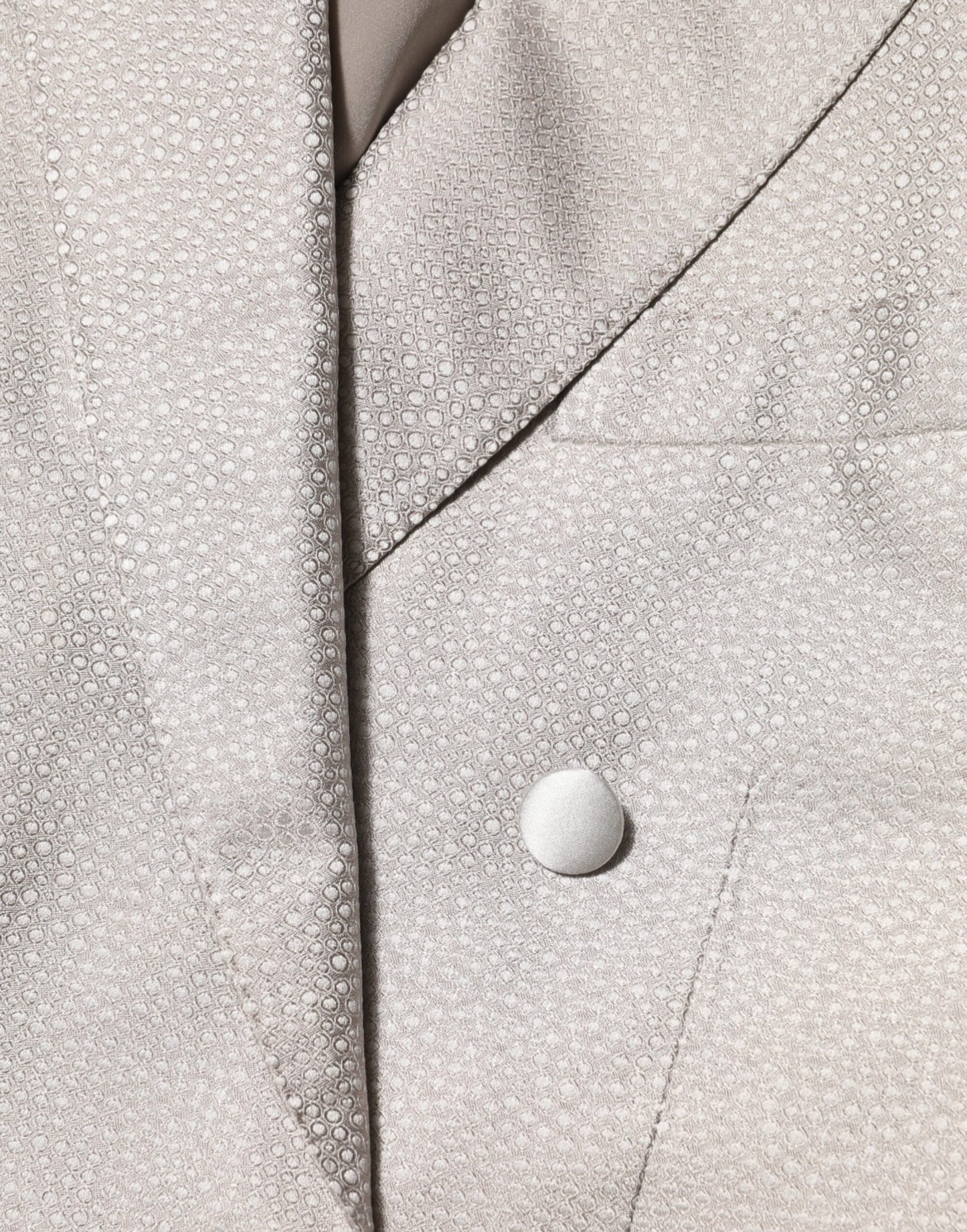 Dolce & Gabbana Beige MARTINI Zweireihiger Anzugblazer