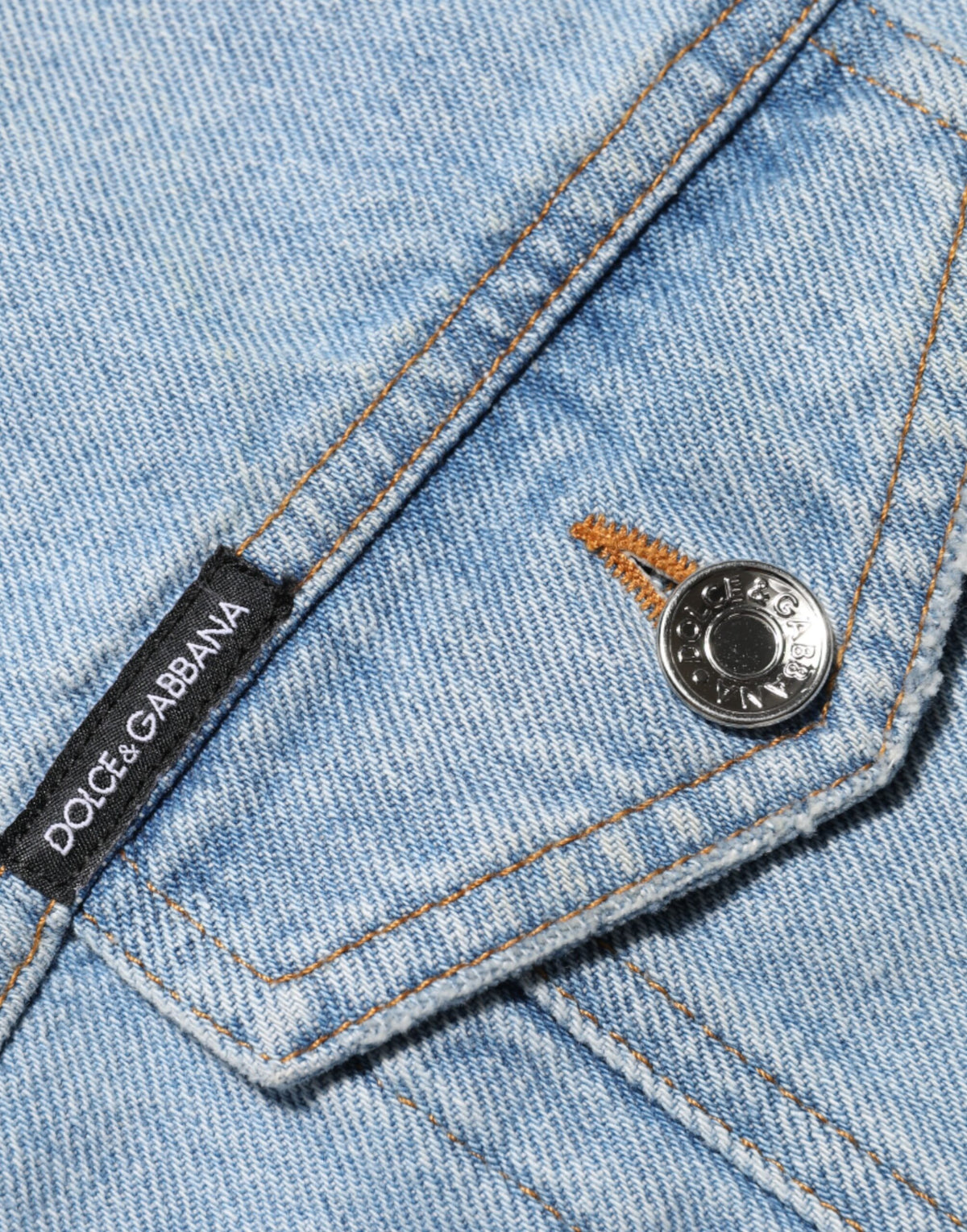 Dolce & Gabbana – Blaues Mini-Etuikleid aus Nylon-Patchwork-Denim