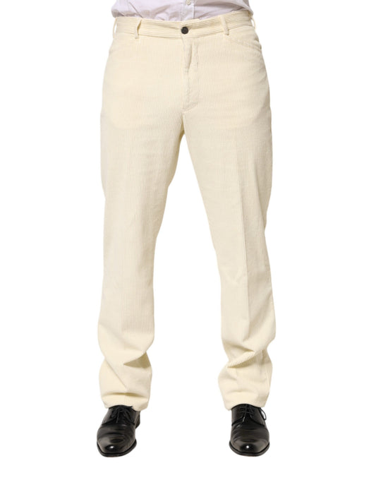 Burberry Beige Cord Baumwolle Gerade Herren Hose