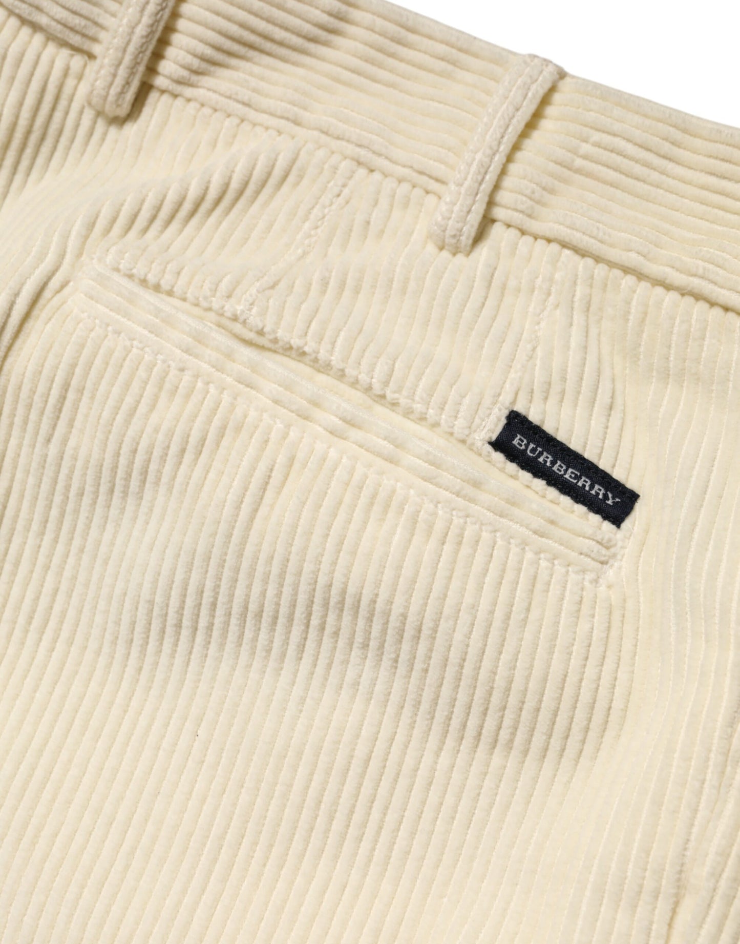 Burberry Beige Cord Baumwolle Gerade Herren Hose