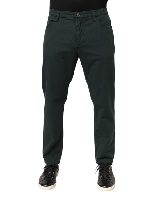 Dolce & Gabbana Grüne Baumwollstretch-Jeans für Herren