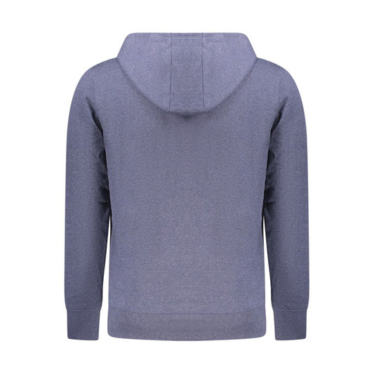 Accademia Militare Blue Recycled Cotton Men's Hooded Sweatshirt