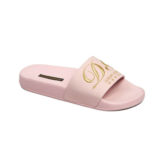 Dolce & Gabbana Rosa Ledersandalen