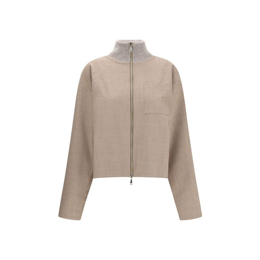 Fabiana Filippi Wollmantel aus Fleece in Beige