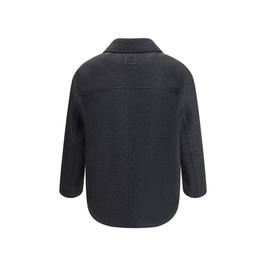 Fendi Zweireihiger Cabanmantel aus Wollfilz