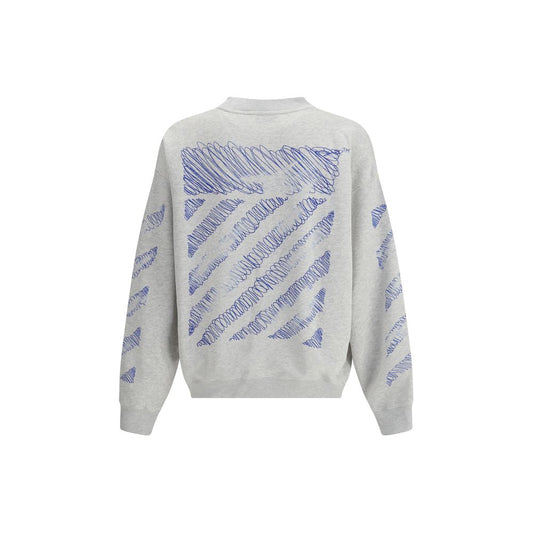 Off-White Gray Cotton Sweatshirt