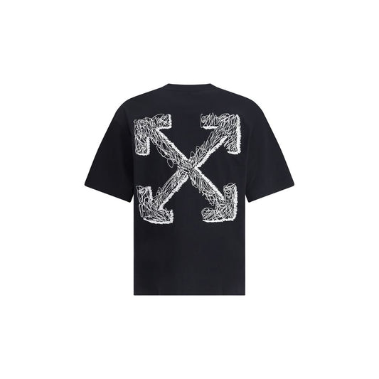 Off-White – T-Shirt mit Scribble Arrow-Skate-Logo
