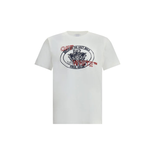 Off-White – Schmales T-Shirt mit Pfeil-Print