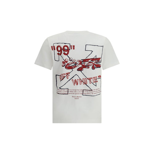 Off-White – Schmales T-Shirt mit Pfeil-Print