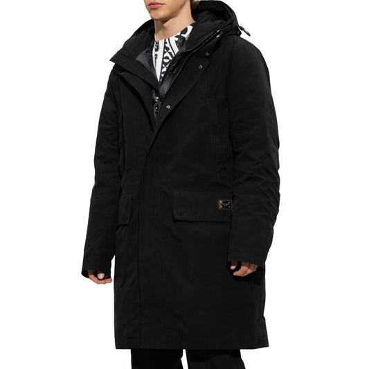 Dolce & Gabbana Schwarze Baumwolljacken und -mäntel