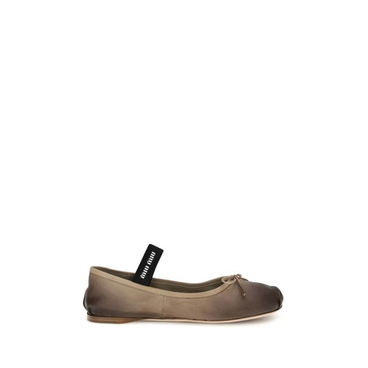 Miu Miu Lederballerinas