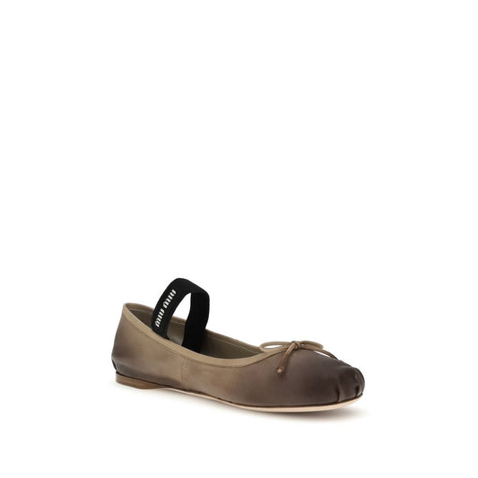 Miu Miu Lederballerinas