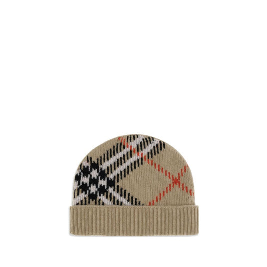 Burberry – Karierte Beanie-Mütze aus Kaschmirmischung