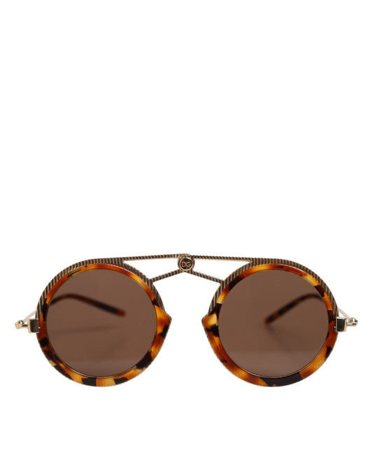 Dolce & Gabbana Gold Havana Frame DG Fatto A Mano Eyewea Sonnenbrille