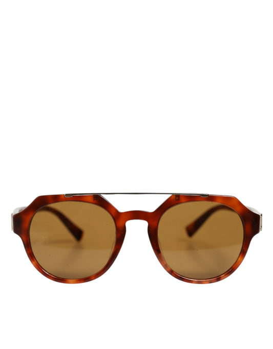 Dolce & Gabbana DG4313F Sonnenbrille mit braunem Schildpatt-Pilotenrahmen