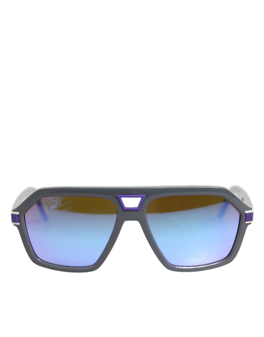 Dolce & Gabbana Blaue Acetat-Pilotenbrille Sonnenbrille