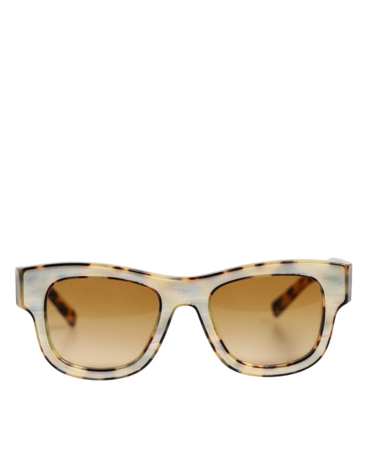Dolce & Gabbana DG4379F Sonnenbrille aus Acetat mit Farbverlauf in Schildpattoptik in Weiß