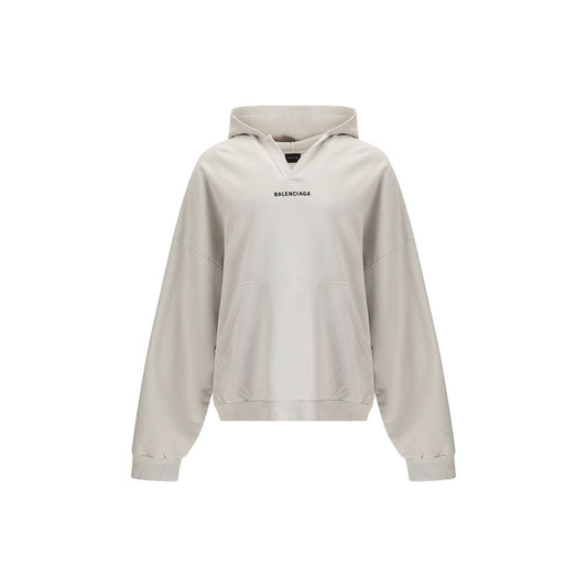 Balenciaga – Mittelgroßer Hoodie mit Rückenausschnitt
