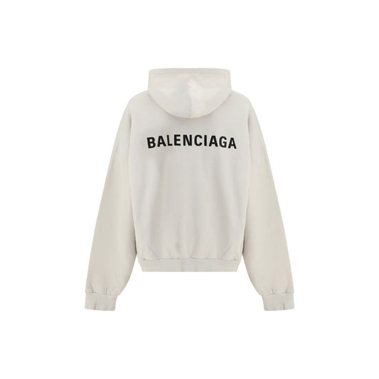 Balenciaga – Mittelgroßer Hoodie mit Rückenausschnitt