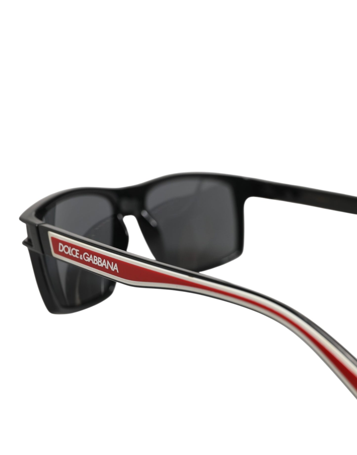 Dolce & Gabbana DG6160 – Eckige Sonnenbrille aus schwarzem Polyamid mit Sportlogo