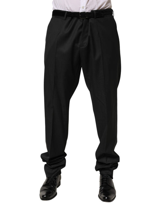 Dolce & Gabbana Schwarze Wollhose für formelle Anlässe