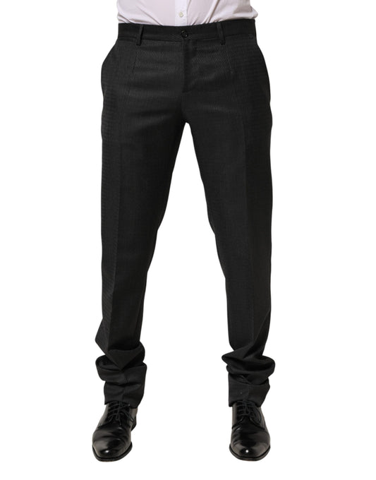 Dolce & Gabbana Schwarze Wollhose für formelle Anlässe