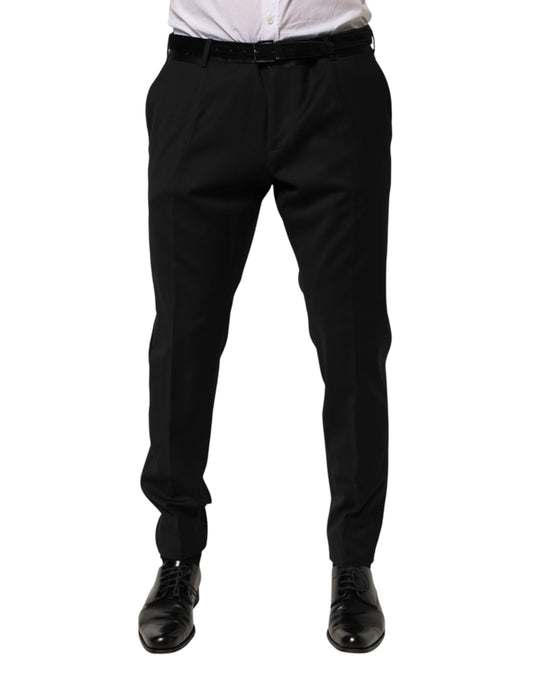 Dolce & Gabbana Schwarze Wollhose für formelle Anlässe