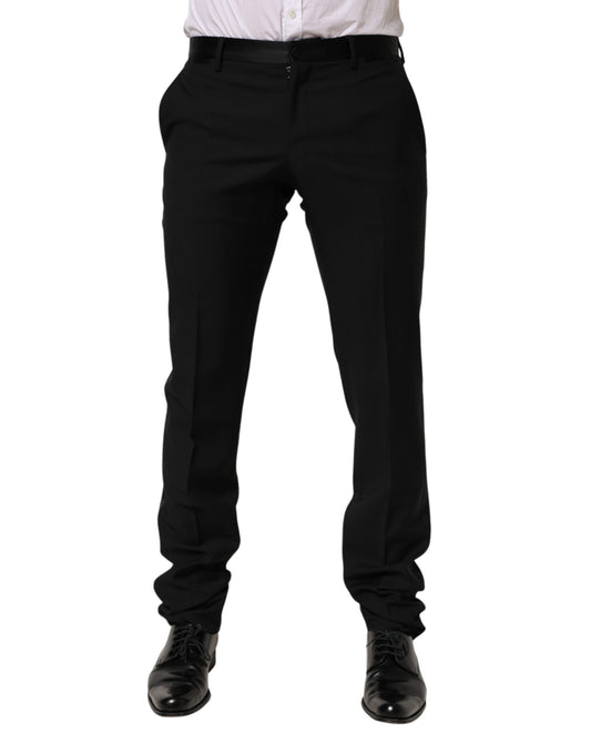 Dolce & Gabbana Schwarze Wollhose für formelle Anlässe