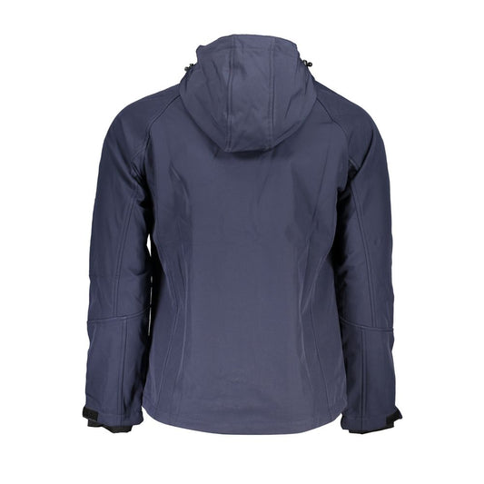 Gianmarco Venturi Blue Polyester Men's Jacket