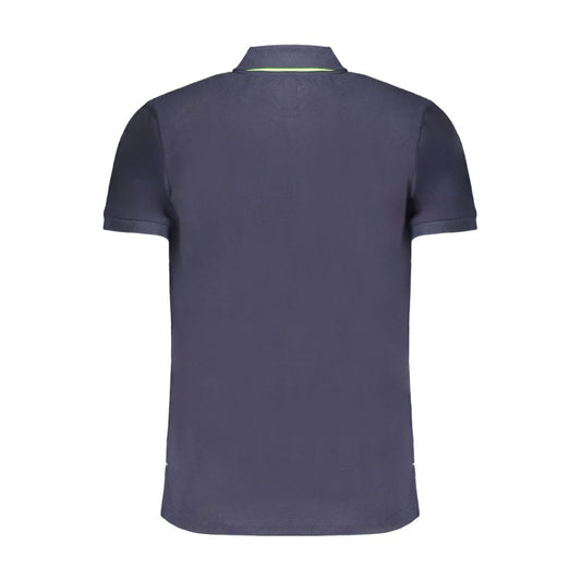 Gianmarco Venturi Poloshirt aus blauer Baumwolle