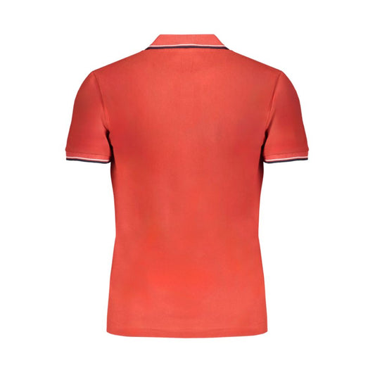 Gianmarco Venturi Poloshirt aus roter Baumwolle