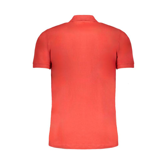 Gianmarco Venturi Poloshirt aus roter Baumwolle