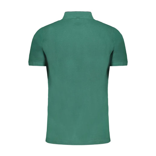 Gianmarco Venturi Poloshirt aus grüner Baumwolle