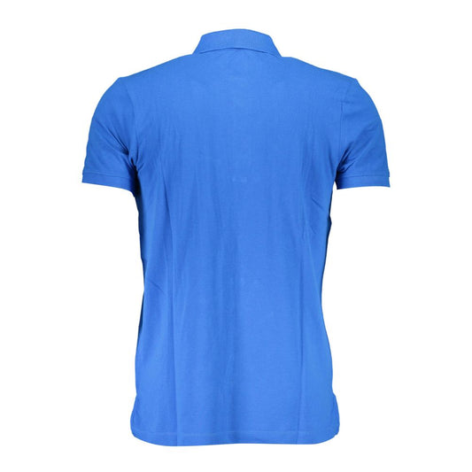 Gianmarco Venturi Poloshirt aus blauer Baumwolle